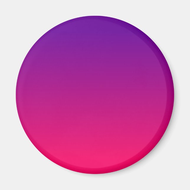 Aimant Ombre rose vif et violet (Devant)