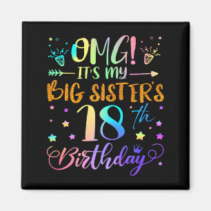 Aimant Omg C'est Les 18 Ans De Ma Grande Soeur Douce 18 A