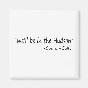 Aimant On sera dans l'Hudson (Blk)