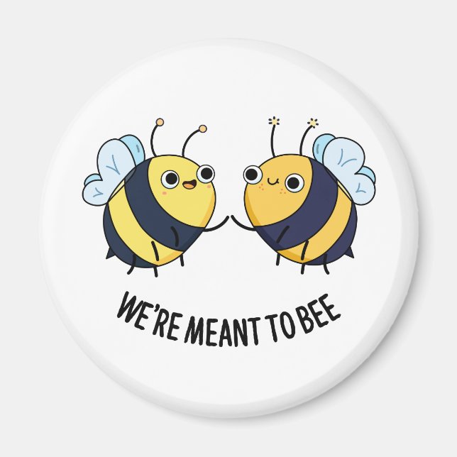 Aimant On veut être amusant jeu d'abeilles (Devant)
