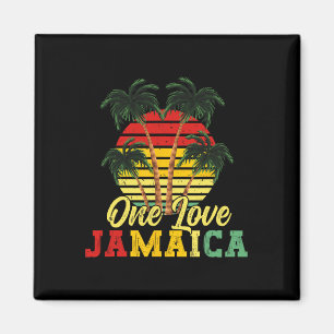 Aimant One Love Jamaïque Summer Family Vacation Jamaican 