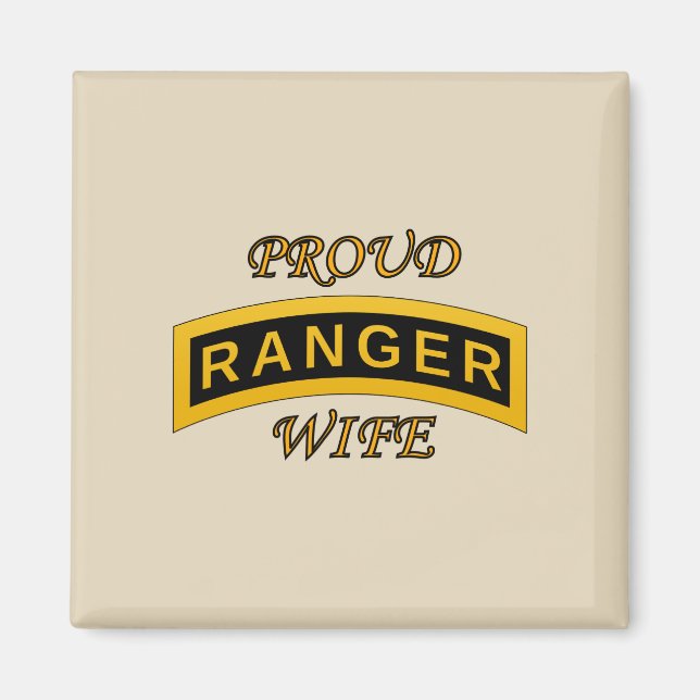 Aimant Onglet de l'école des Rangers de l'Armée - Femme f (Devant)