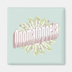 Aimant Onomatopoeia Explosion Anglais