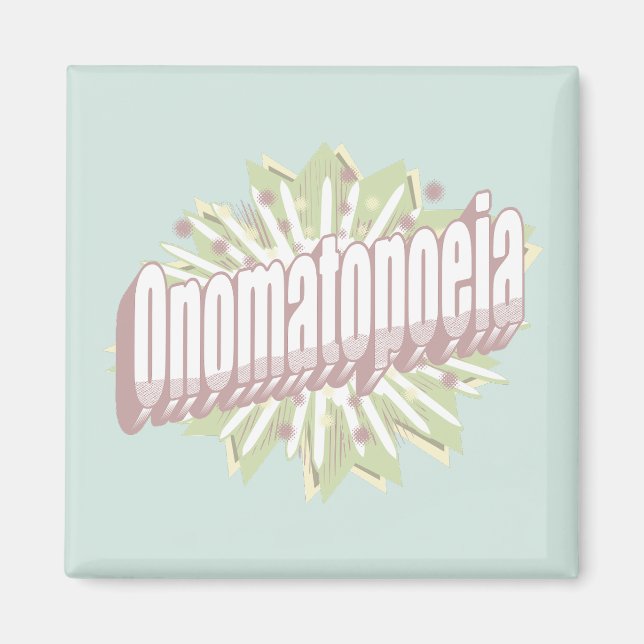 Aimant Onomatopoeia Explosion Anglais (Devant)