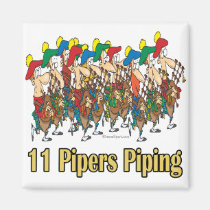 Aimant onze pipettes piping 11e jour de noël