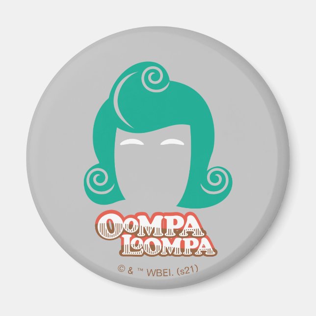 Aimant Oompa Loompa Graphique de cheveux (Devant)