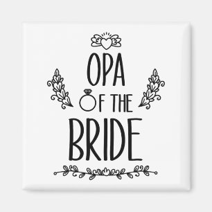 Aimant Opa De La Famille Mariage Mariage Mariage Marié