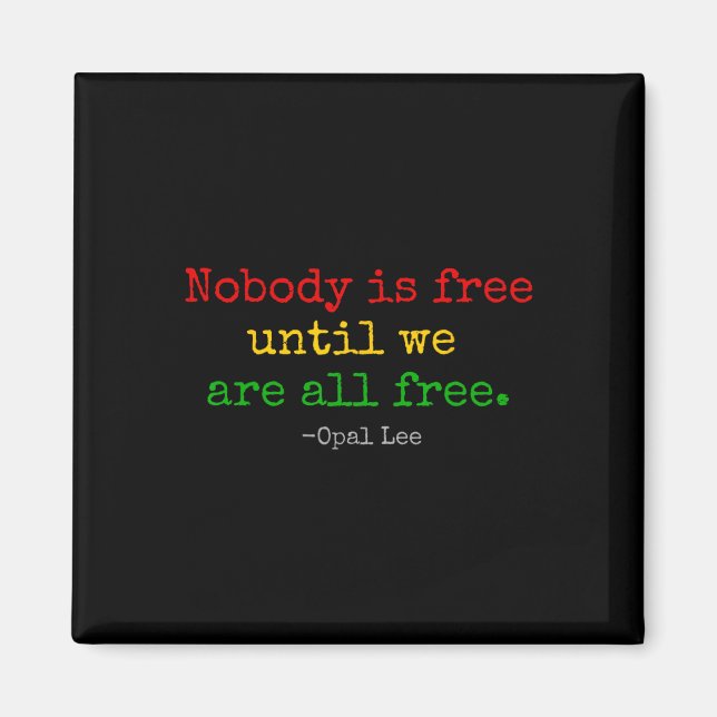 Aimant Opal Lee Junet1865 Black Independence Emanci (Devant)