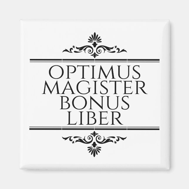 Aimant Optimus Magister Bonus Liber (Devant)