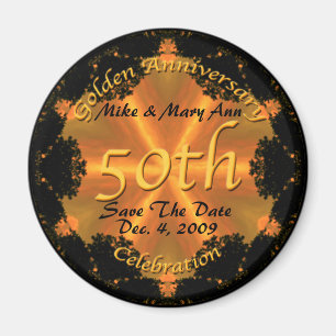 Aimant Or Anniversaire