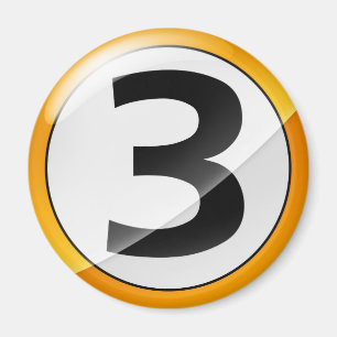 Aimant or du numéro 3