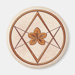 Aimant Or rose unicursale