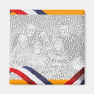 Aimant orange bleu blanc rouge néerlandais de