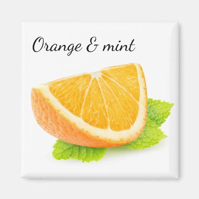 Aimant Orange et menthe (Devant)