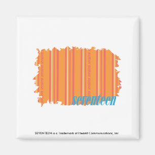 Aimant Orange mince 2 de rayures