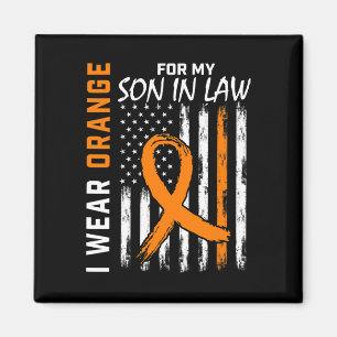 Aimant Orange Pour Mon Fils De Droit Leucémie Cancer Sens