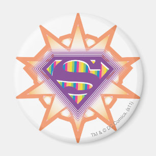 Aimant Orange Starburst de Supergirl