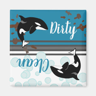 Aimant Orca Killer Whale Dirty/Clean