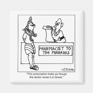 Aimant Ordonnance égyptienne Écrite Dans