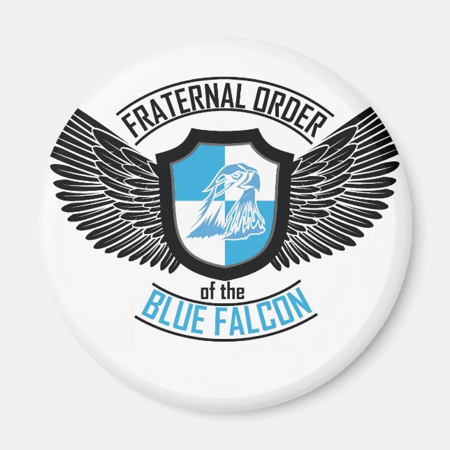 Aimant Ordre Fraternel du Faucon Bleu, Faucon Bleu (Devant)