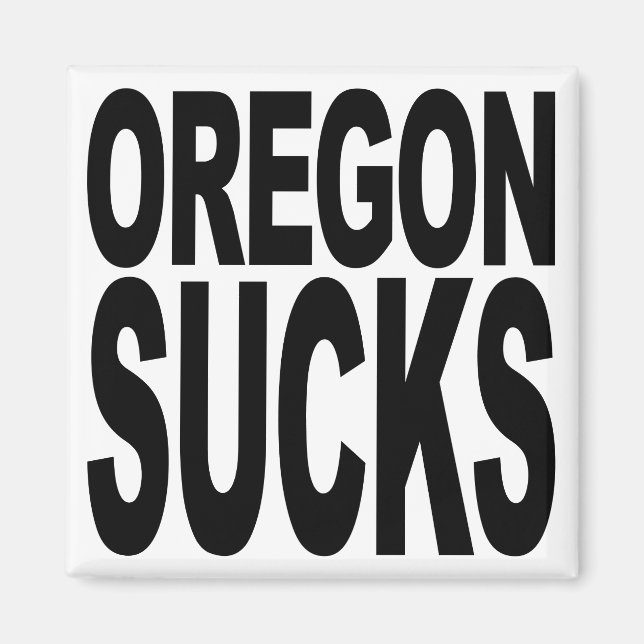 Aimant Oregon Sucks (Devant)