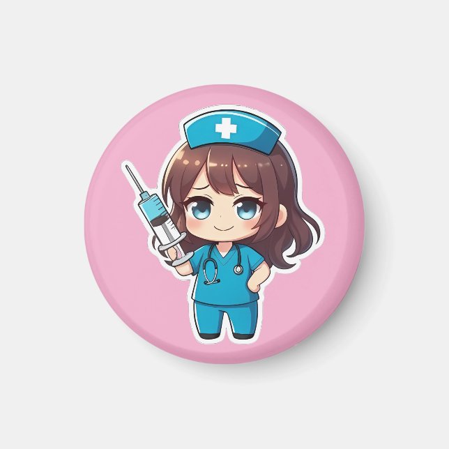 Aimant Original Chibi Nurse 2.0 - Precision Care (Devant)