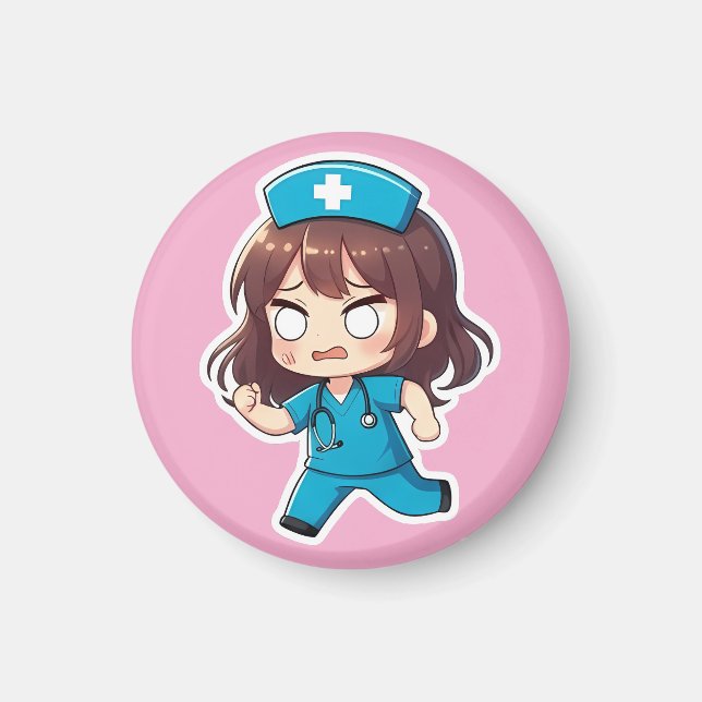 Aimant Original Chibi Nurse - The Hectic Shift (Devant)