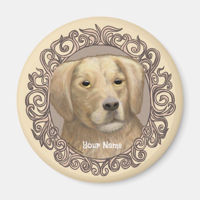 Aimant Ornat Golden Retriever (Devant)