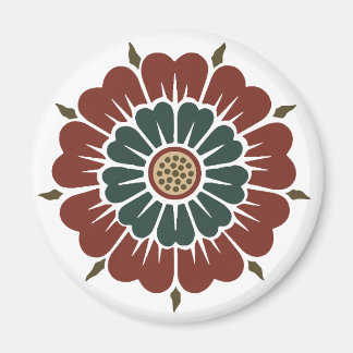 Aimant Ornement chinois de fleurs Owen Jones patern asiat