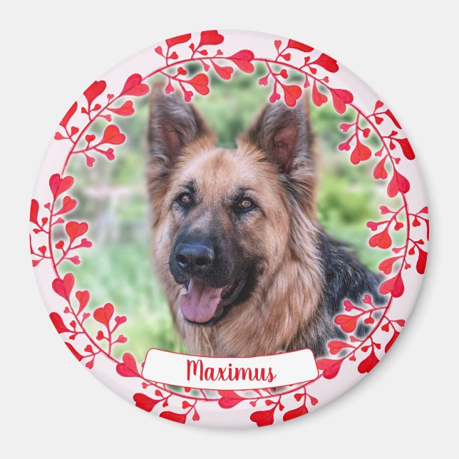 Aimant Ornement Coeur des Animaux - Jour des Valentines - (Devant)