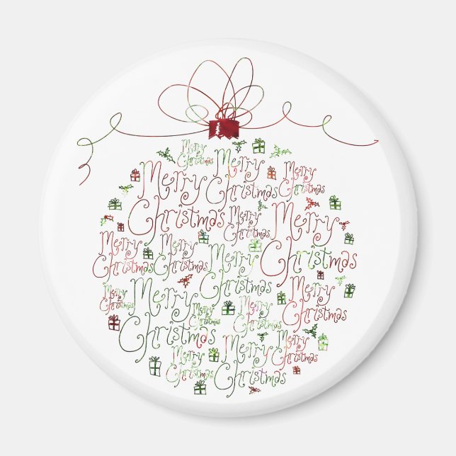 Aimant ornement de Noël (Devant)