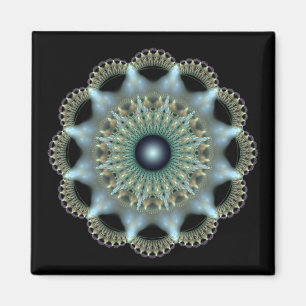 Aimant Ornement fractal étoile brillante