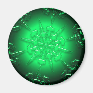 Aimant ornement vert