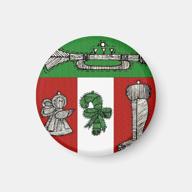 Aimant Ornements vintages (Devant)