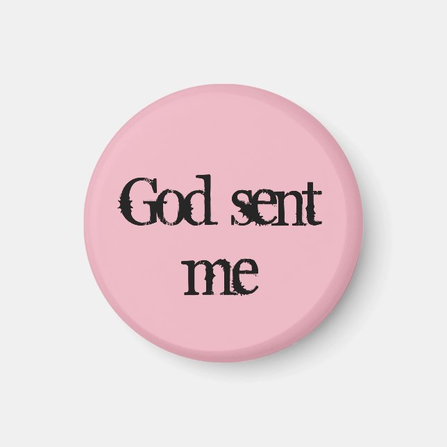 Aimant Orphelin Black citation Dieu m'a envoyé (Devant)