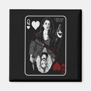 Aimant Orphelin noir Sarah & Helena - Soeur/Sestra