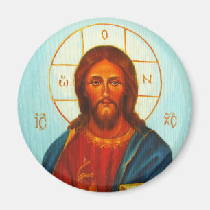 Aimant orthodoxe d'icône du Christ Pantocrator