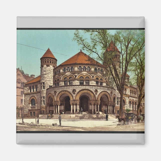 Aimant Osborn Hall, Yale College rare Photochrom (Devant)