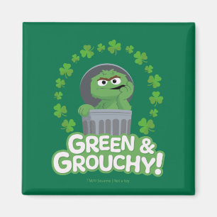 Aimant Oscar   Green & Grouchy !