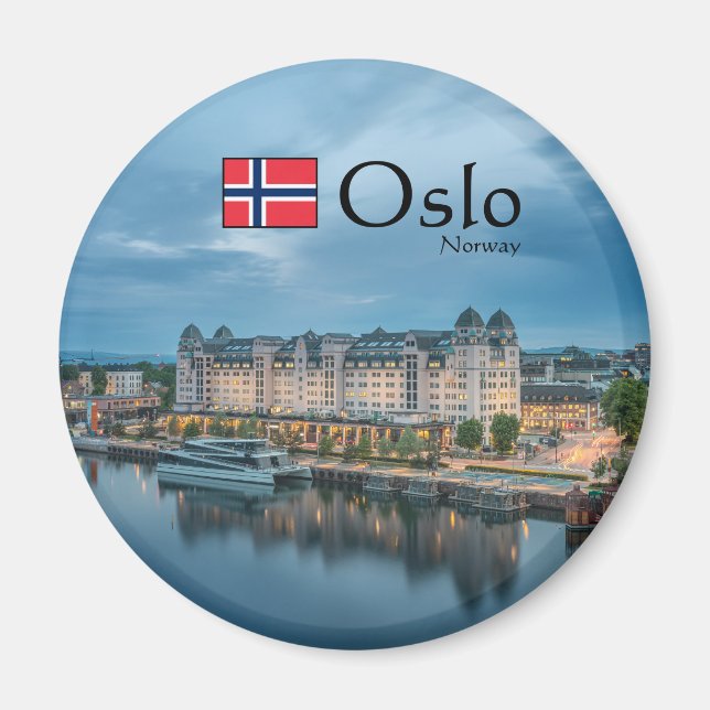 Aimant Oslo Norvège Souvenir (Devant)