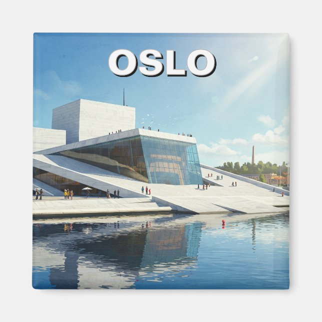 Aimant Oslo Norvège Travel (Devant)