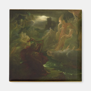 Aimant Ossian créant les spiritueux de la rivière