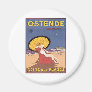Aimant Ostende vintage Belgique