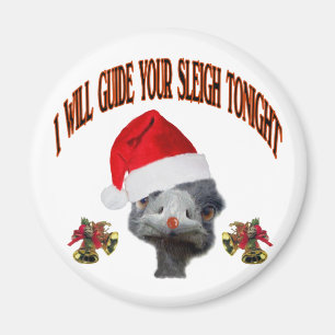 Aimant Ostritch de Père Noël