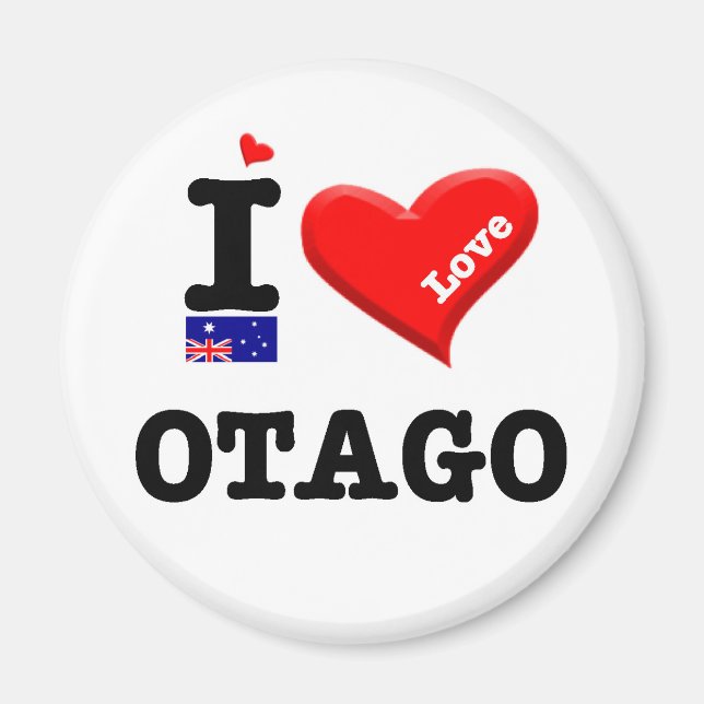 Aimant OTAGO - I Love (Devant)