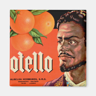 Aimant Otello Orange Étiquette