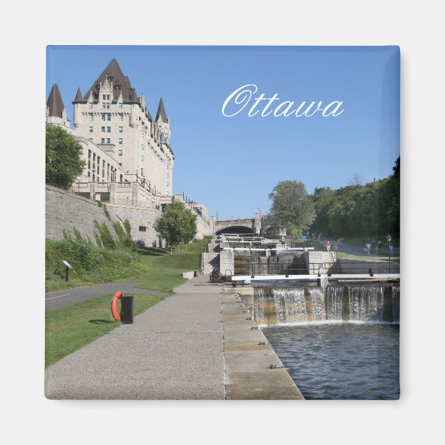 Aimant Ottawa, Canada, Canal Rideau (Devant)
