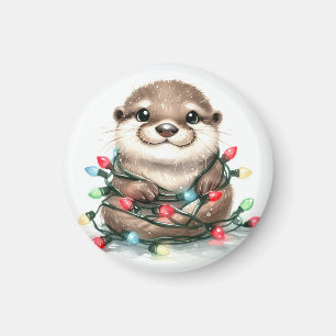 Aimant Otter de Noël