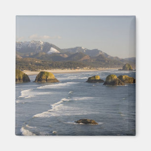 Aimant OU, côte de l'Oregon, parc d'État d'Ecola, vue de 