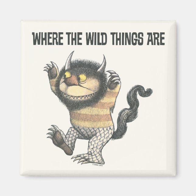 Aimant Où sont les choses sauvages | Wild Thing (Devant)